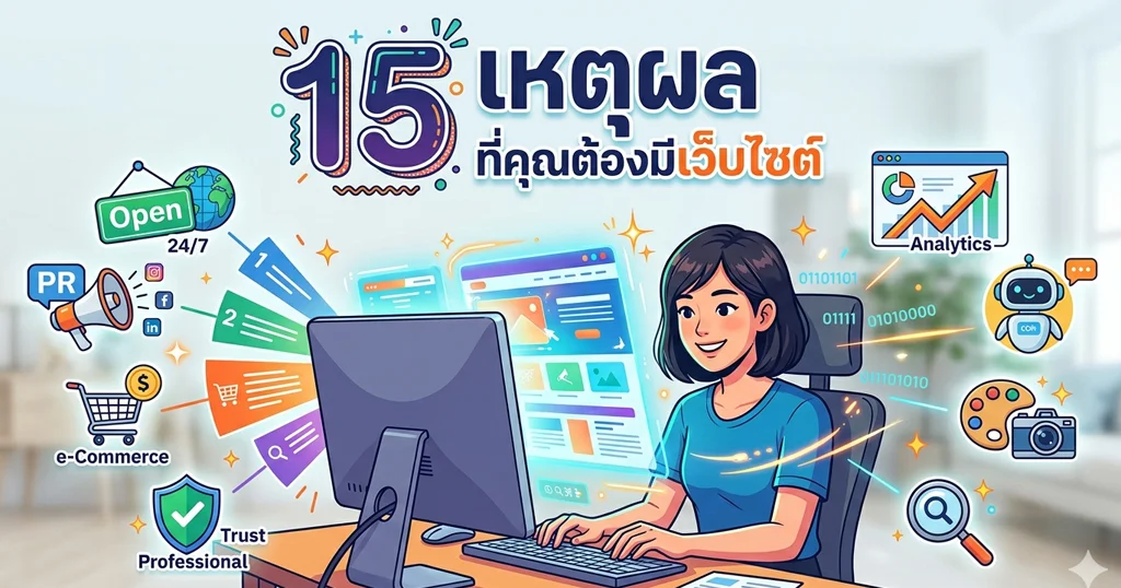 15 เหตุผล ที่คุณต้องมีเว็บไซต์