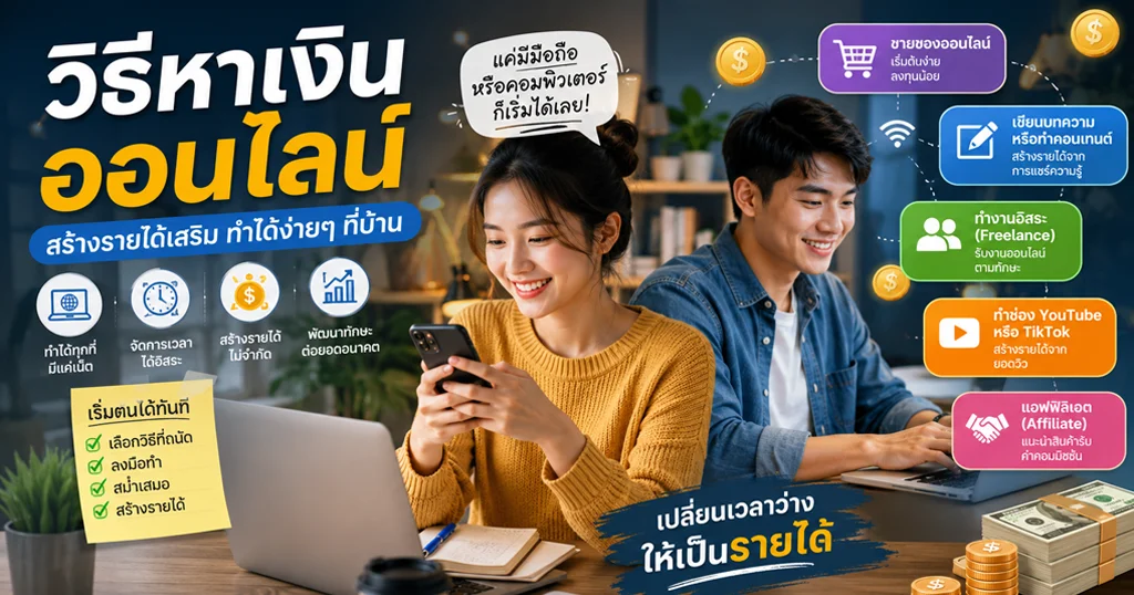 วิธีหาเงินออนไลน์