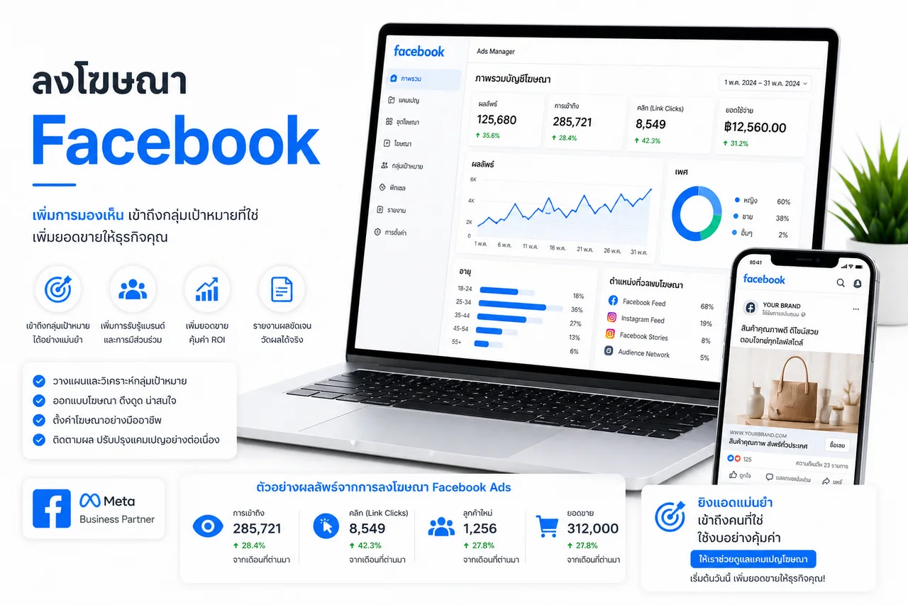 รับลงโฆษณา Facebook